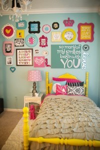 Girl's Bedroom Gallery Wall