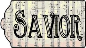 Savior Sheet Music Gift Tag