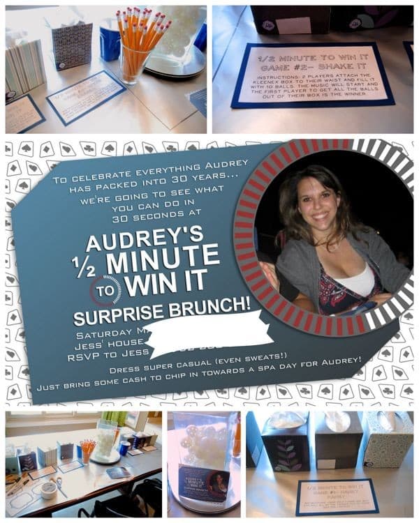 Half Minute to Win It Birthday Party