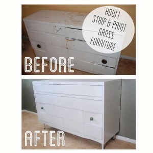 How I Strip and Paint Gross Furniture