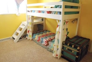Kids Loft Bunk Bed with Stairs