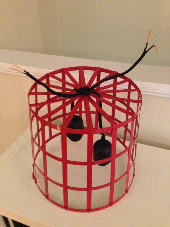 DIY Metal Basket Cage Light-3