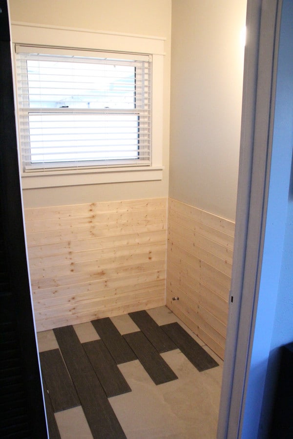 Planked Bathroom Walls
