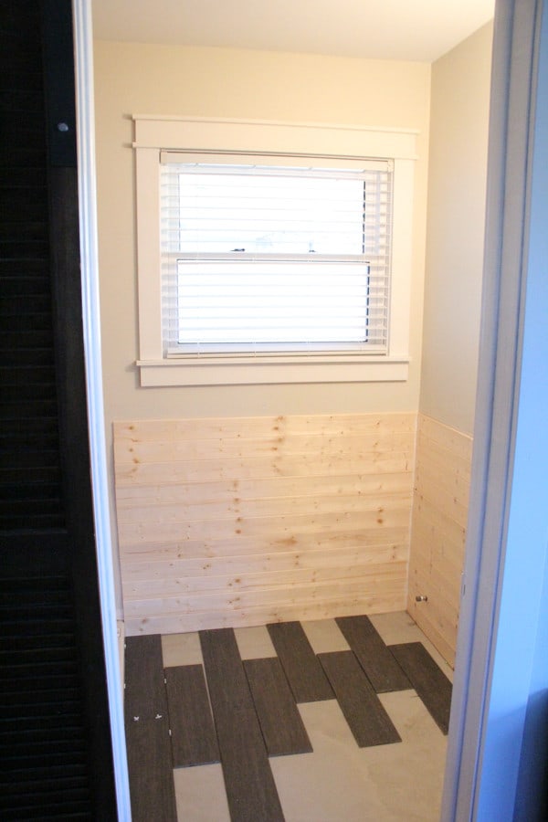 Planked Bathroom Walls