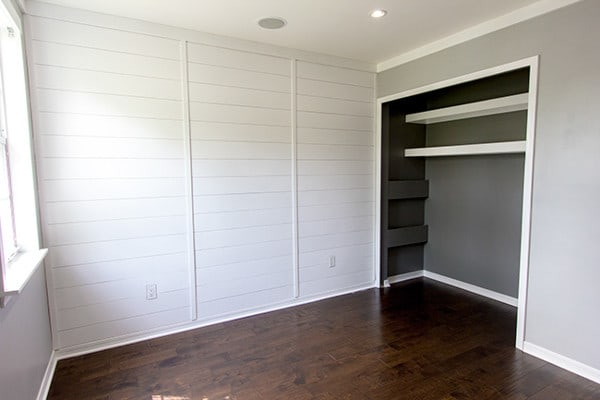 DIY White planked walls