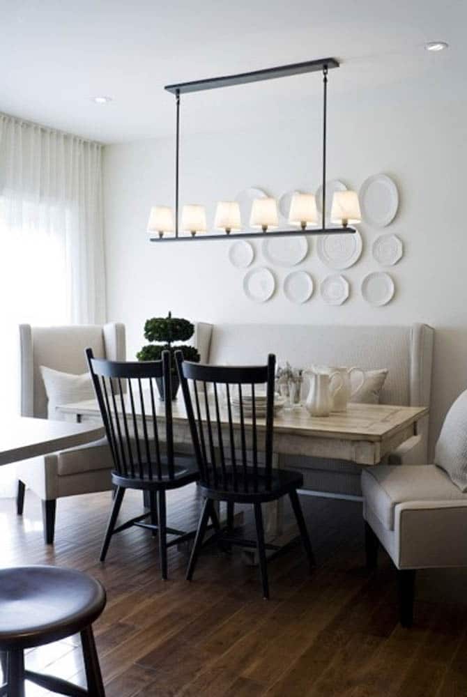 Modern Dining Room with Black Spindle Chairs