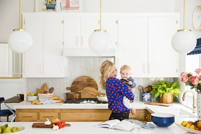 Kitchen with Natural Wood Cabinets