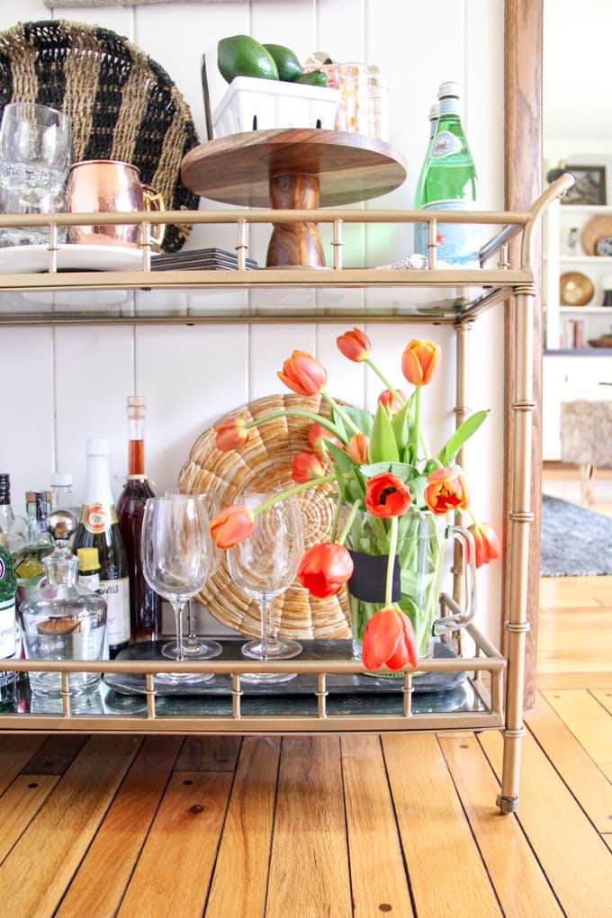 Modern Glam Bar Cart