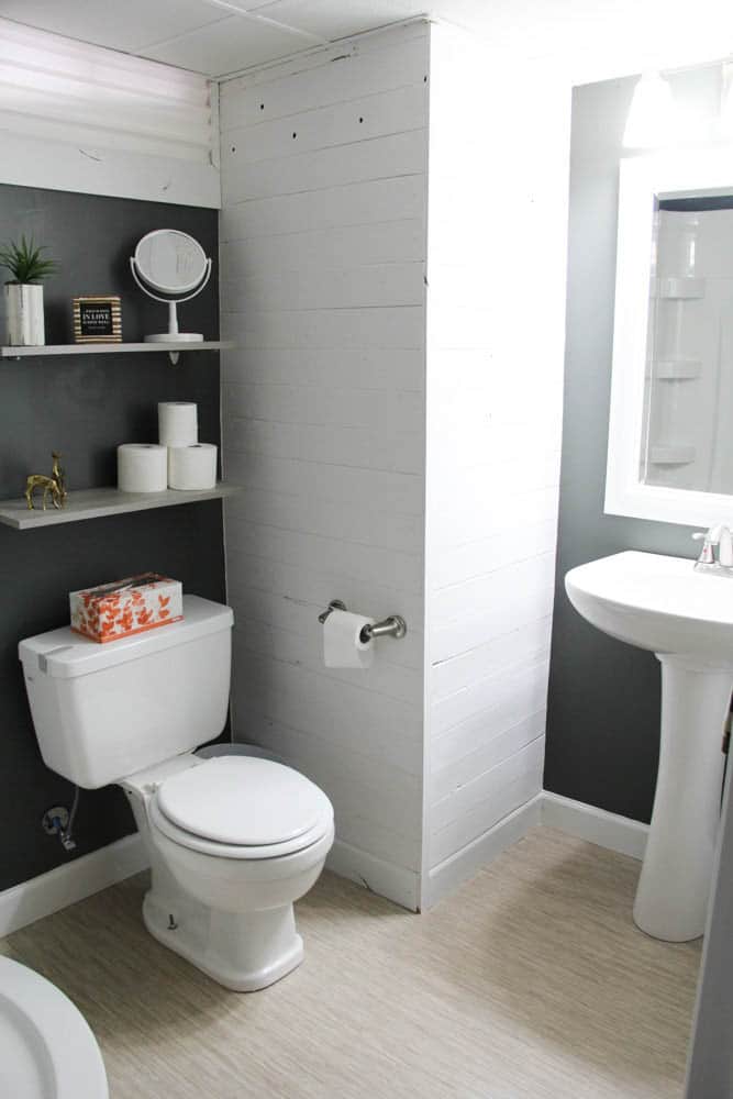 Bathroom with Vinyl Flooring