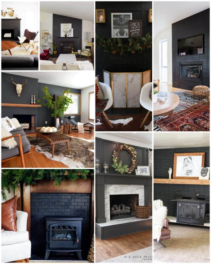 Black Painted Fireplaces
