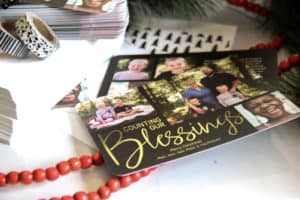 Personalized Foil Christmas Card