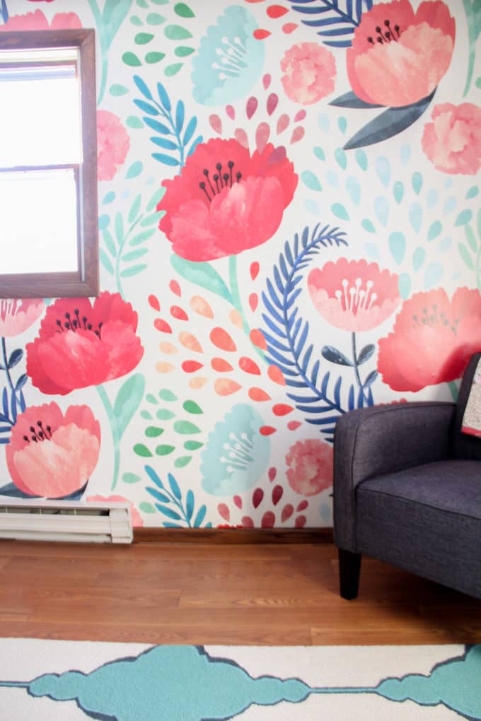 Modern Floral Wallpaper