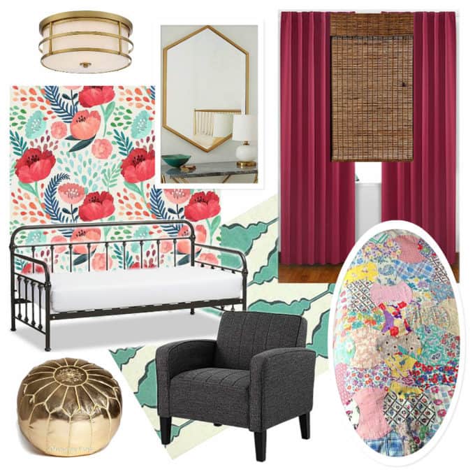 Girl Room Bedroom Moodboard