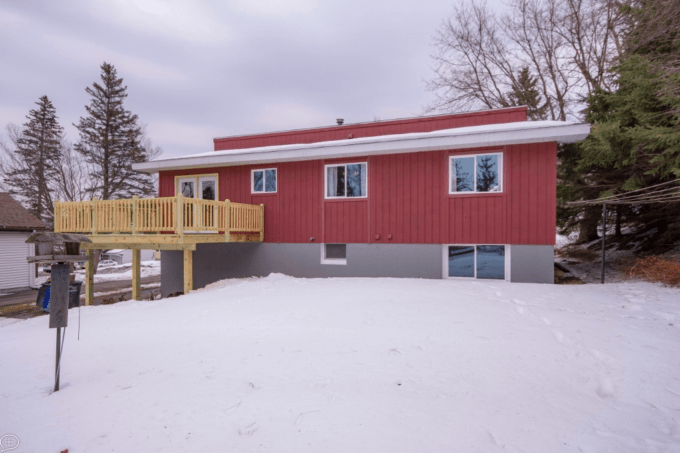 Split Level House with Small Deck