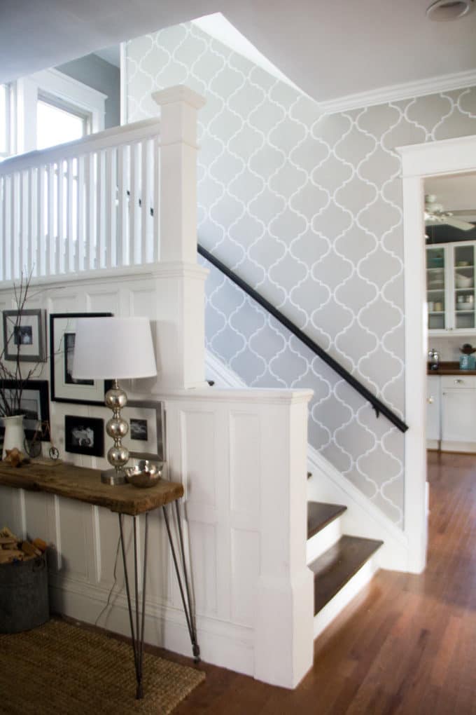 Stenciled Stairwell