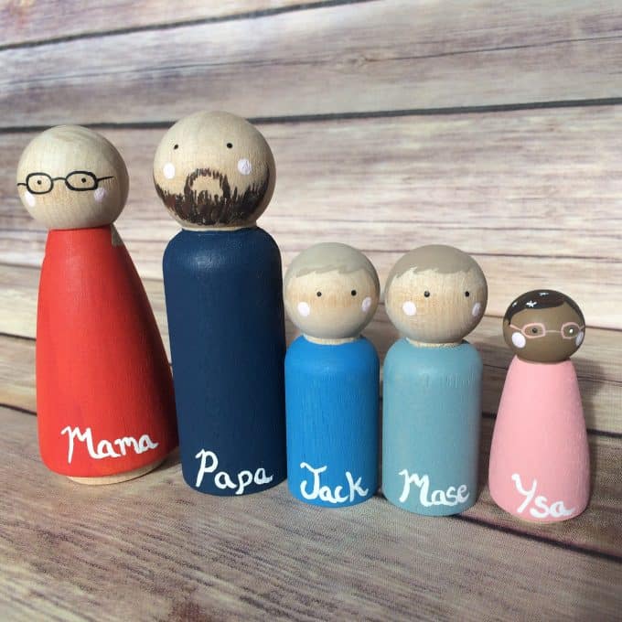 Personalized Peg Dolls