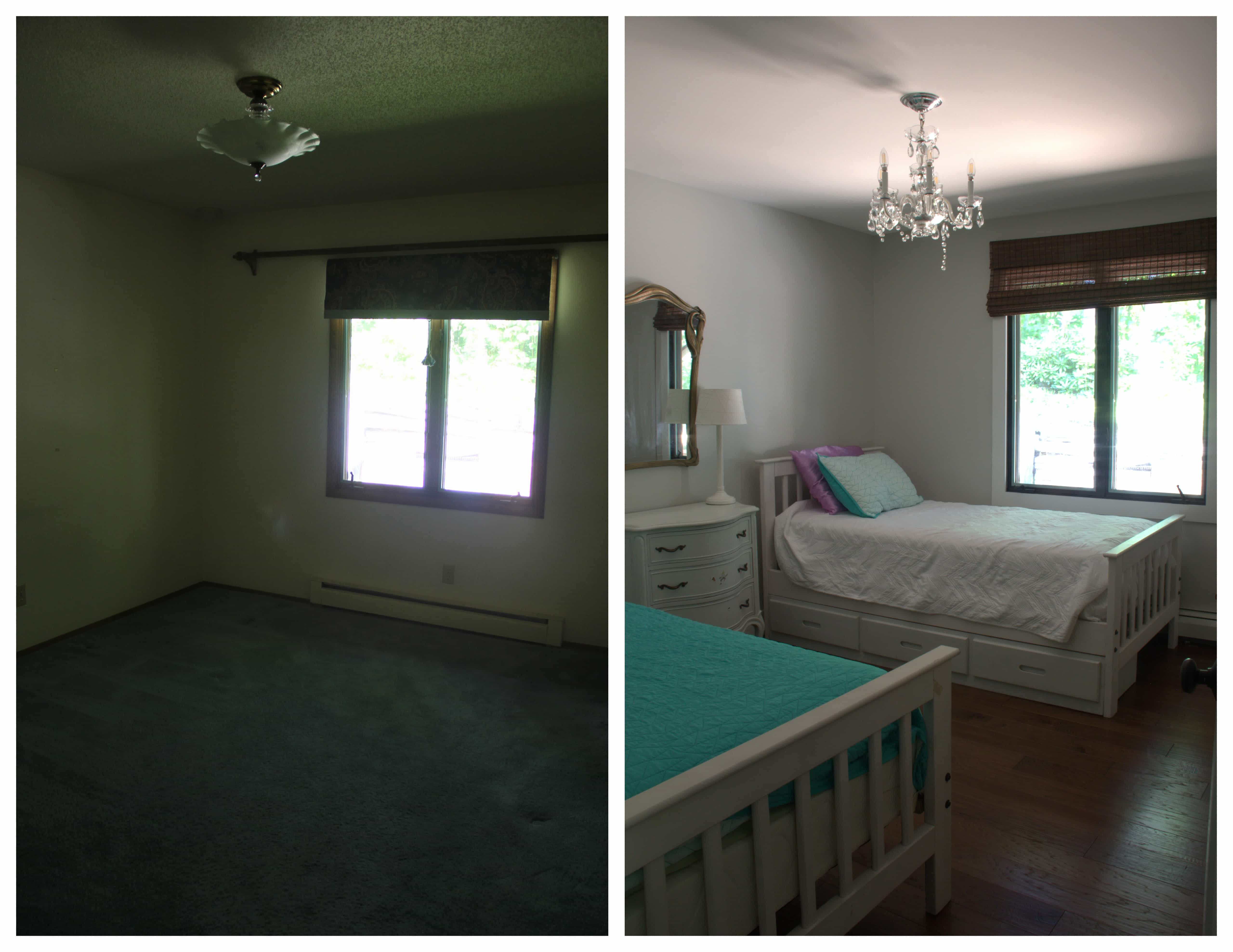 Before and After Girls Bedroom