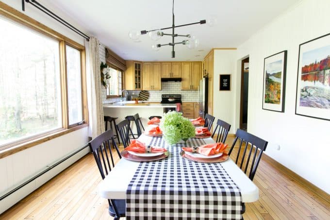 Dining Room and Modern Kitchen Fall Tour