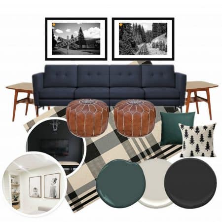 Basement Living Room Mood Board