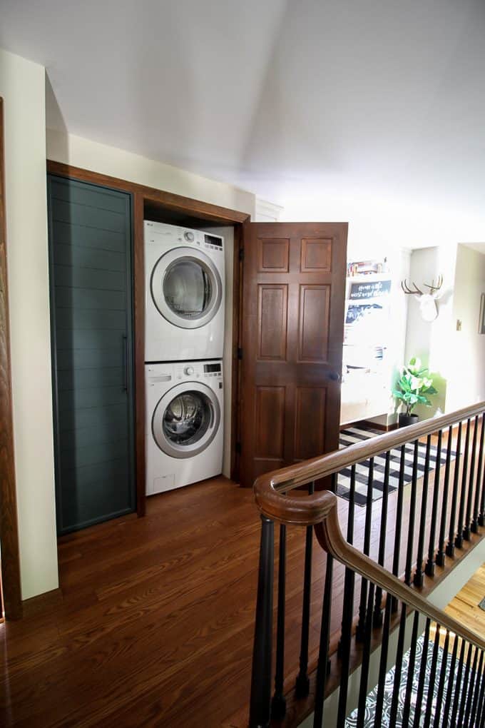 Small Laundry Room in Closet