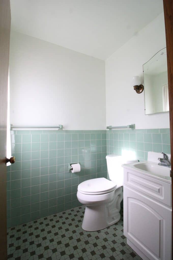 Green Tile Bathroom