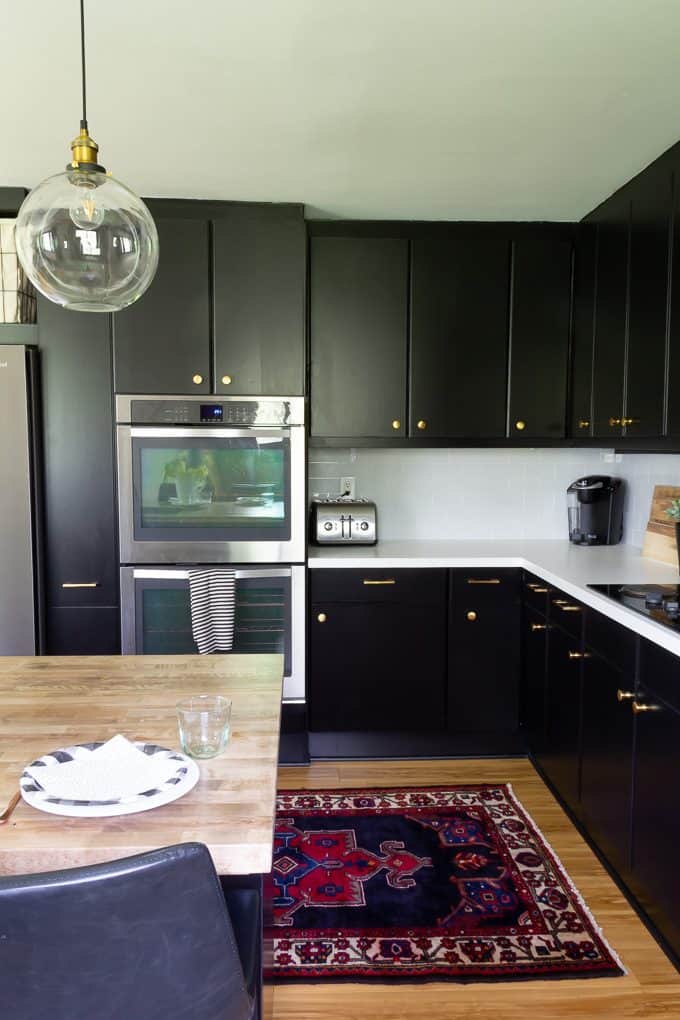 Black Cabinets in Kitchen