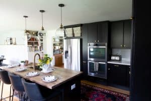 Modern Black Kitchen