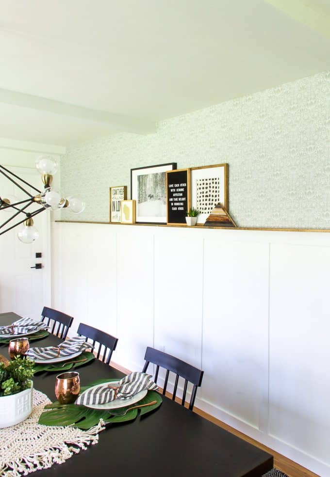 Wainscoting with Picture Ledge