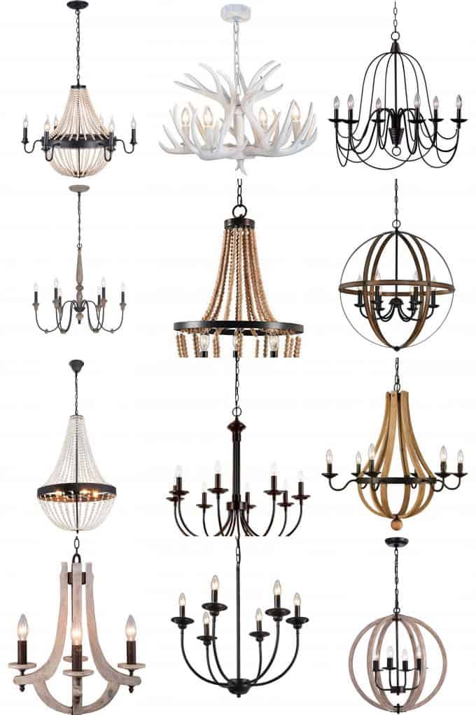My Favorite Farmhouse Chandeliers