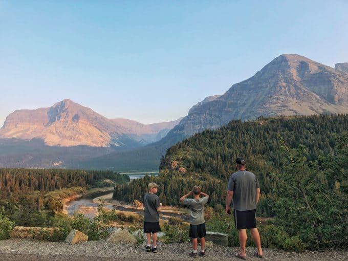 Kids at Glacier National Park