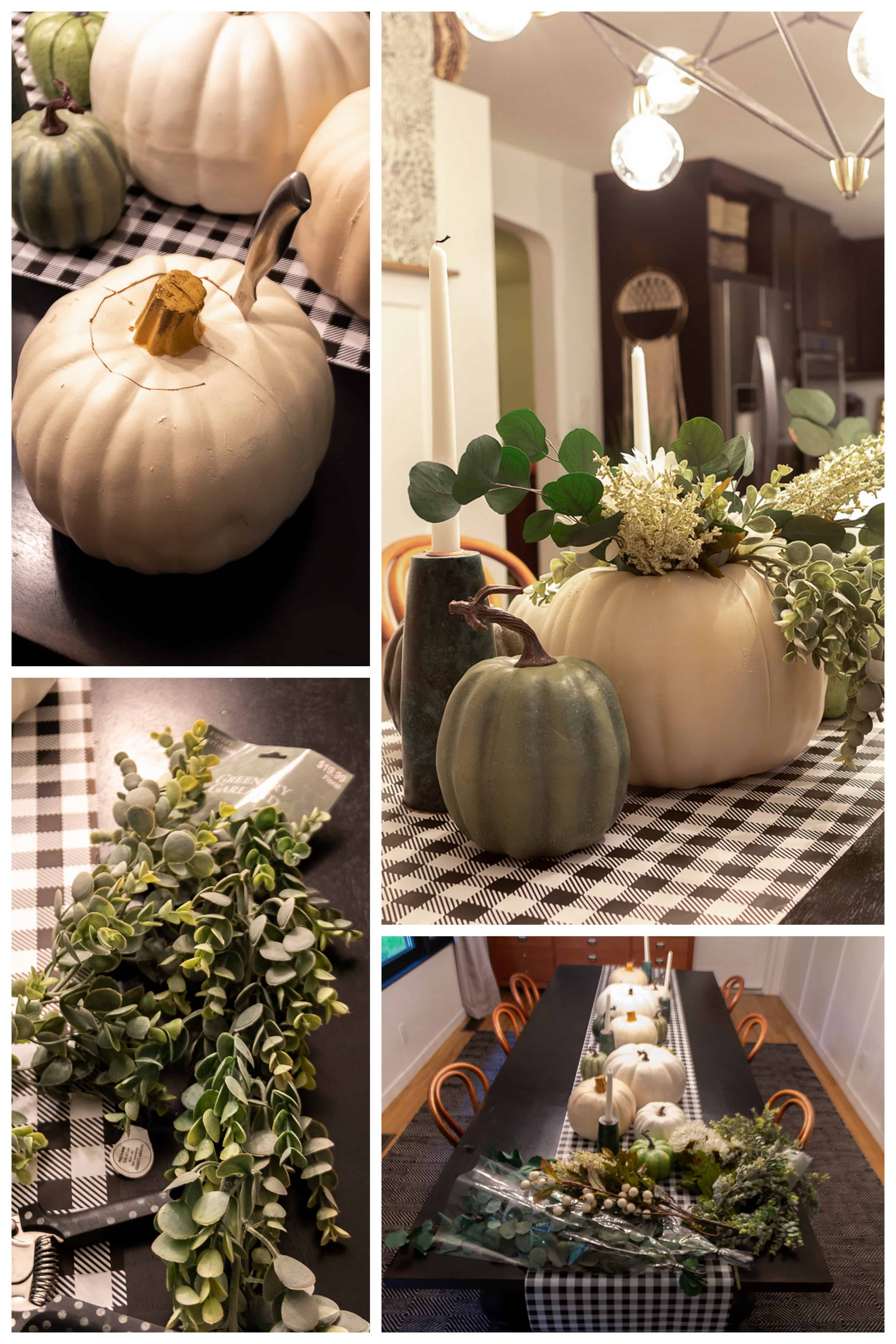 Faux Pumpkin Floral Arrangement