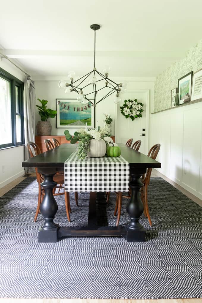 Modern Fall Dining Room