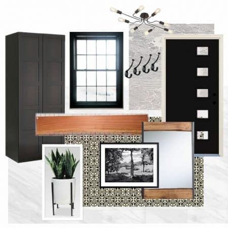 Modern Mudroom Moodboard