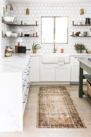 Vintage Rug in the Kitchen