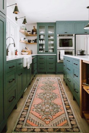 Kitchen with Vintage Rug
