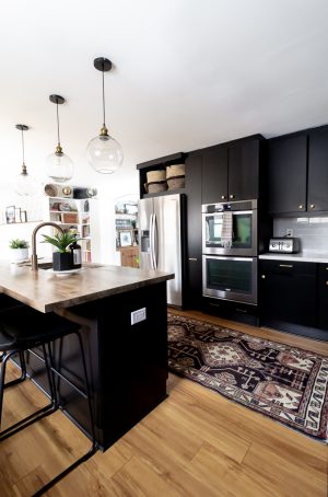 Kitchen with Vintage Runner