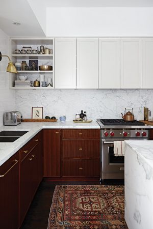Kitchen with Vintage Rug