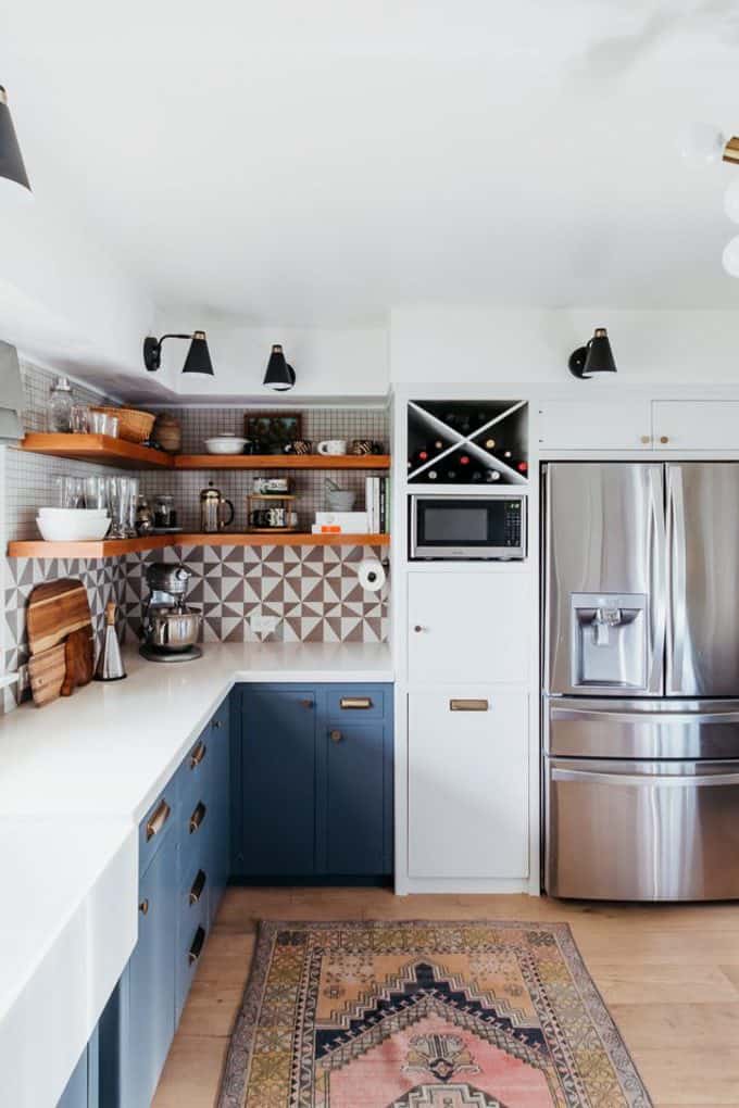 Vintage Rug in Kitchen